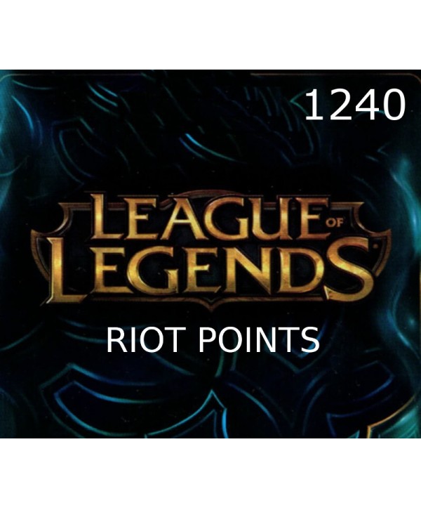 League of Legends 1240 RP Prepaid Card Key EUROPE